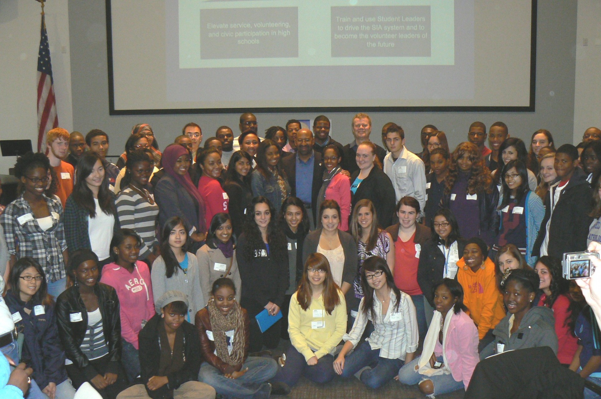 Philadelphia Student Leaders and Mayor Nutter