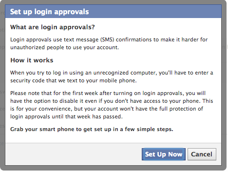 set up login approvals