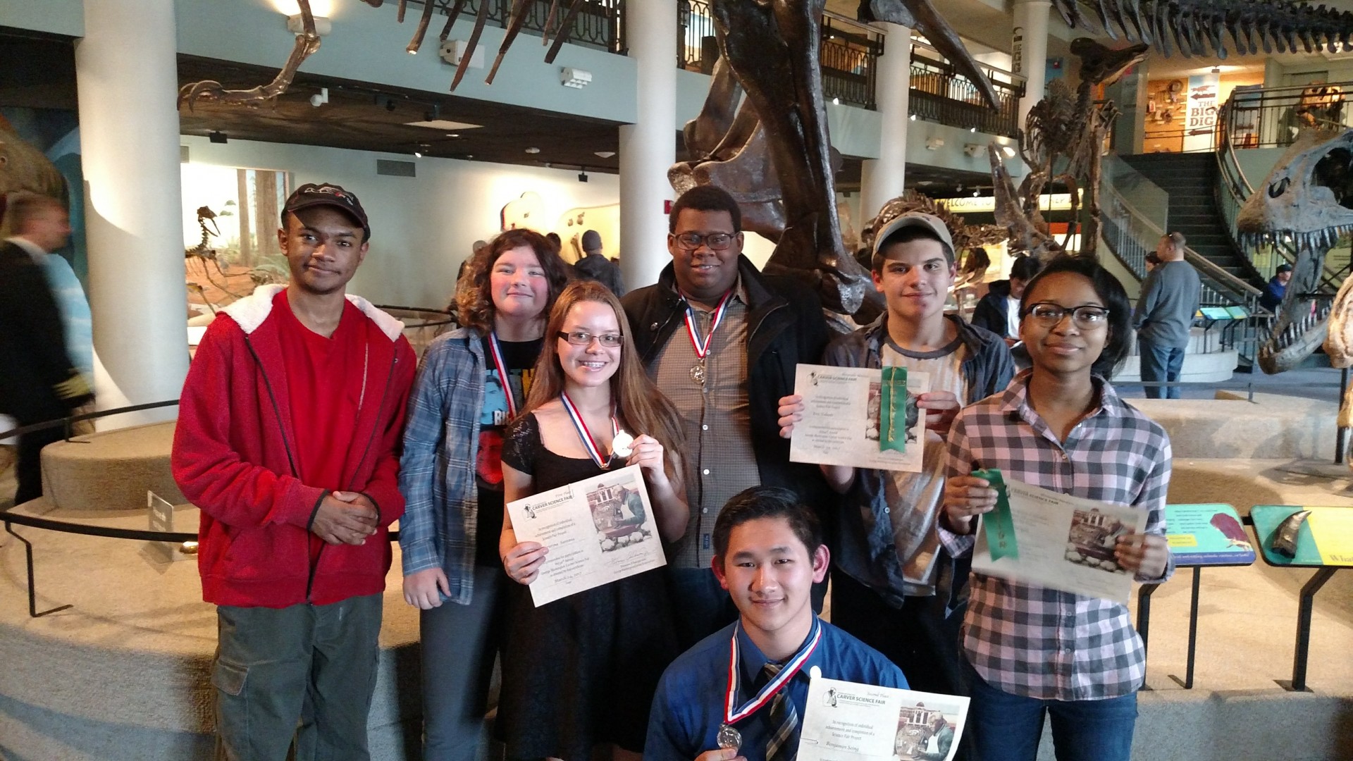 All the participants of the Carver Science Fair