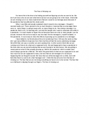 Benchmark essay - Google Docs