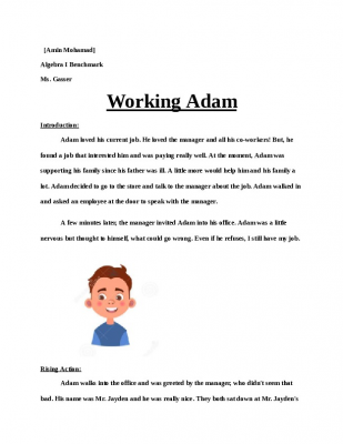 Copy of (Amin Mohamad) - A1 Story - Google Docs