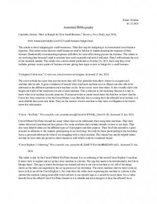 Capstone Annotated Bibliography - Esther Viturino