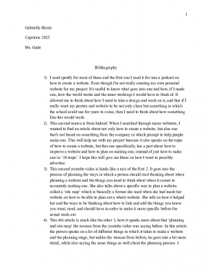 Capstone bibliography