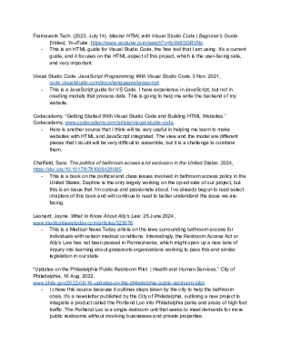 TNU annotated bibliography