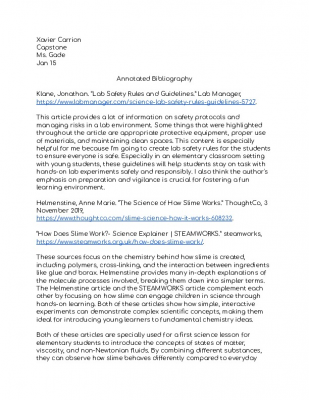 Annotated Bibliography (1)