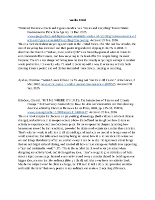 Annotated Bibliography