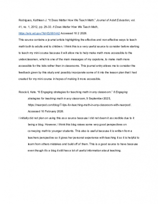 Annotated Bibliography (1)