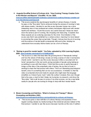 Annotated bibliography