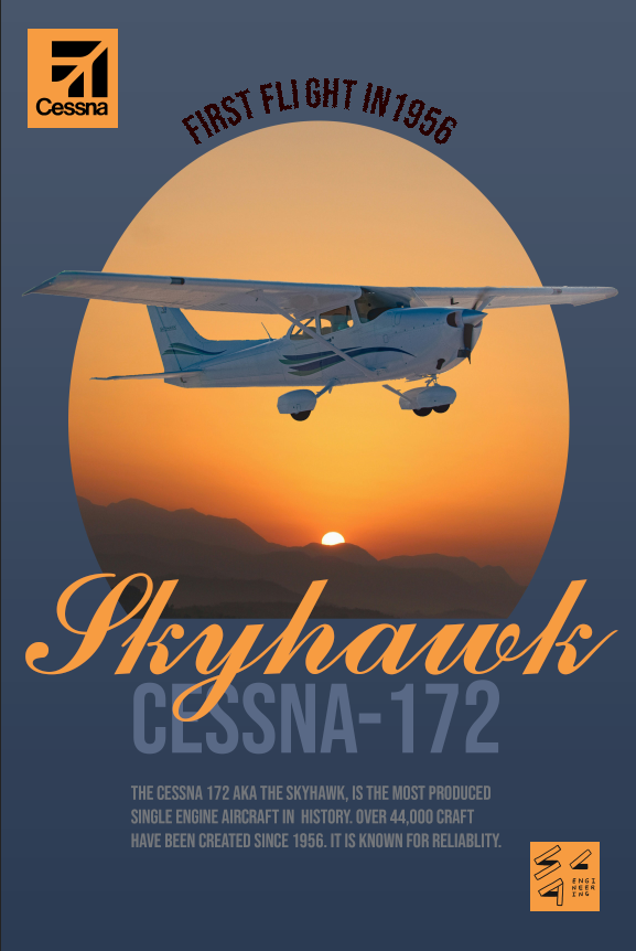 Cessna 172 "Skyhawk" Poster